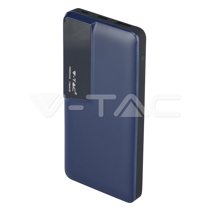 ¬[VZ17744] POWER BANK 10000MAH CON PANTALLA DIGITAL & USB TIPO C AZUL