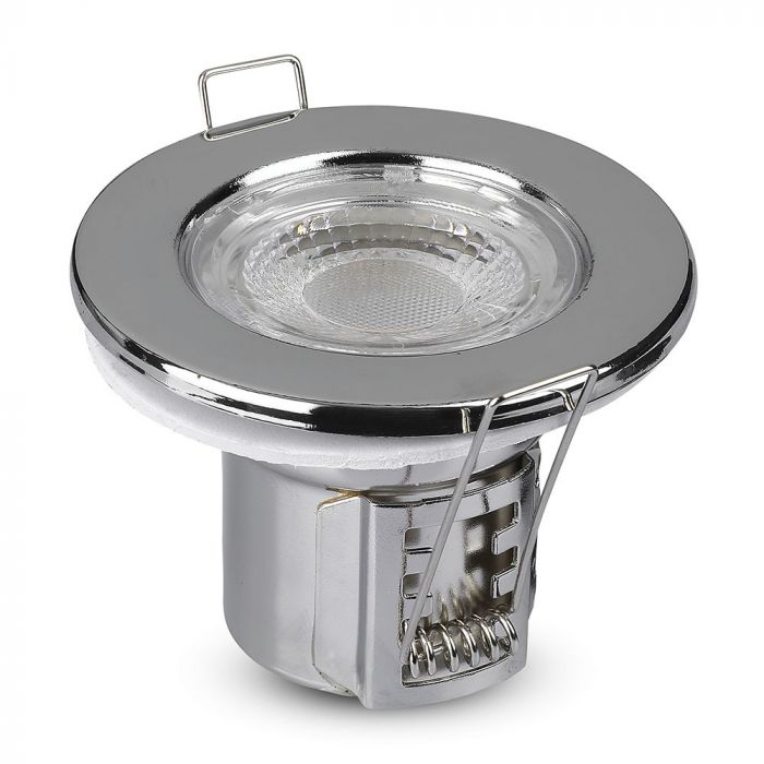 ¬[VZ17780] DOWNLIGHT LED 5W IGNÍFUGO MONTAJE SAMSUNG CHIP NÍQUEL (10UNDS/PACK) 3000K REGULABLE