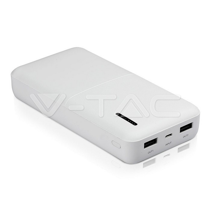 ¬[VZ17808] POWER BANK 20,000MAH CUERPO BLANCO