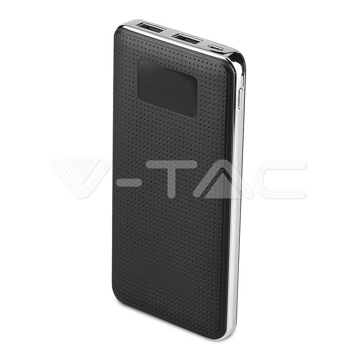 ¬[VZ17820] POWER BANK 10000 MAH 2 USB+ PANTALLA NEGRO