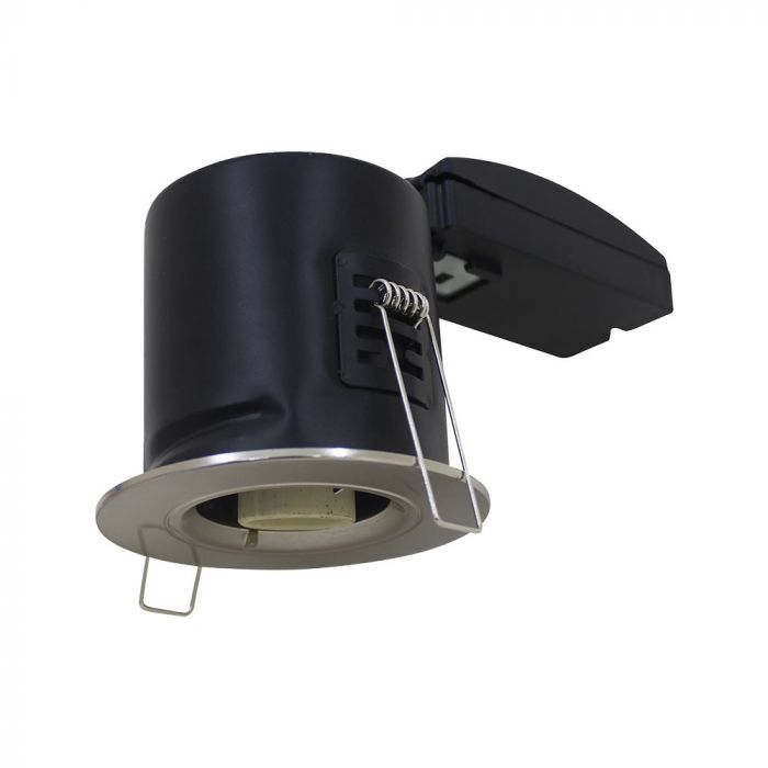 ¬[VZ17836] DOWNLIGHT LED GU10 IGNÍFUGO Y BLOQUEO CUERPO GRUESO-CROMADO