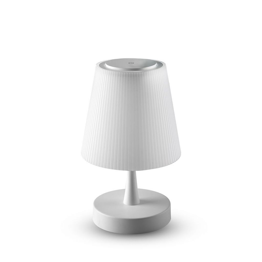 ¬[VZ17860] LÁMPARA DE MESA LED 5W REGULABLE RECARGABLE CROMO