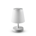 ¬[VZ17860] LÁMPARA DE MESA LED 5W REGULABLE RECARGABLE CROMO