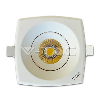 ¬[VZ2228] DOWNLIGHT LED 8W COB CUADRADO CUERPO BLANCO 4000K