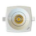 ¬[VZ2228] DOWNLIGHT LED 8W COB CUADRADO CUERPO BLANCO 4000K