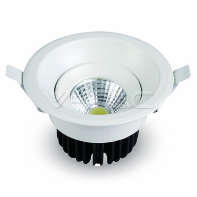 ¬[VZ2234] DOWNLIGHT LED 8W COB REDONDO CUERPO BLANCO 4000K