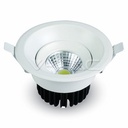 ¬[VZ2234] DOWNLIGHT LED 8W COB REDONDO CUERPO BLANCO 4000K