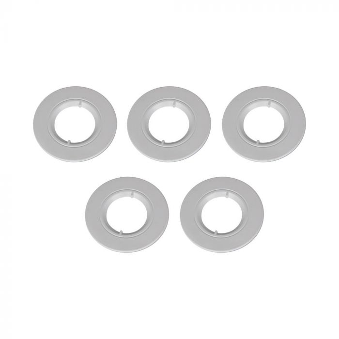 ¬[VZ22466] EMBELLECEDOR PARA DOWNLIGHT RESISTENTE AL FUEGO-BLANCO 5UNID.S/PACK IP20