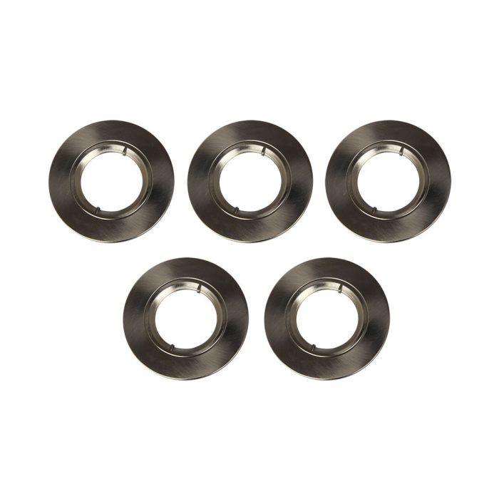 ¬[VZ22474] EMBELLECEDOR PARA DOWNLIGHT RESISTENTE AL FUEGO-NIQUEL SATINADO IP65 5 UNID.S/PACK