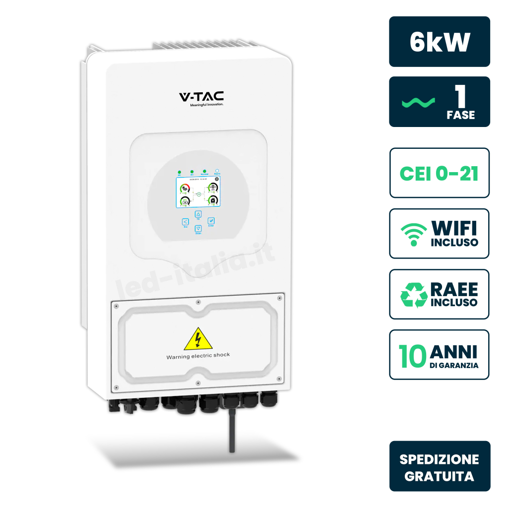 ¬[VZ23058] INVERSOR HÍBRIDO MONOFÁSICO ON/OFF GRID DE 6KW SUN 6K SG03LP1 CEI-021