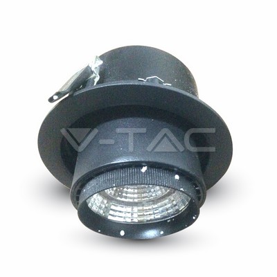 ¬[VZ2334] DOWNLIGHT LED 25W COB ZOOM CUERPO NEGRO 4000K