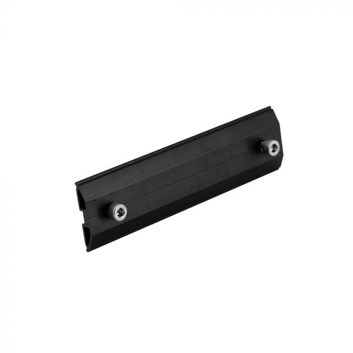 ¬[VZ23498] EMPALME CARRIL NEGRO CON 2 TORNILLOS DE FIJACIÓN ALUMINIO 6005 T5