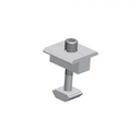 ¬[VZ23504] ABRAZADERA MEDIA PLATA 30MM ALUMINIO 605 T5 Y ACERO INOXIDABLE