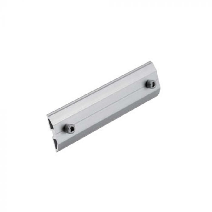 ¬[VZ23588] EMPALME DE RIEL DE ALUMINIO CON PERNO DE FIJACIÓN DE 2 PIEZAS PLATA ANODIZADA