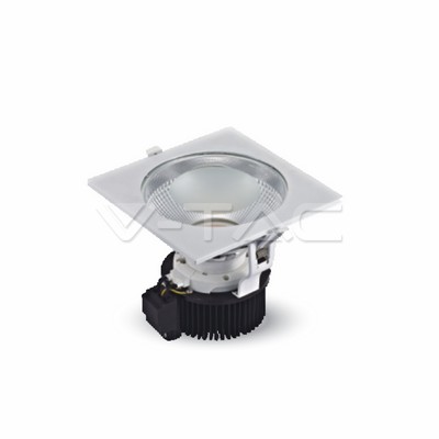 ¬[VZ2364] DOWNLIGHT LED ZHAGA CUERPO CUADRADO BLANCO