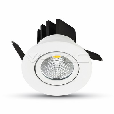 ¬[VZ2366] DOWNLIGHT LED 3W COB REDONDO CUERPO BLANCO 3000K