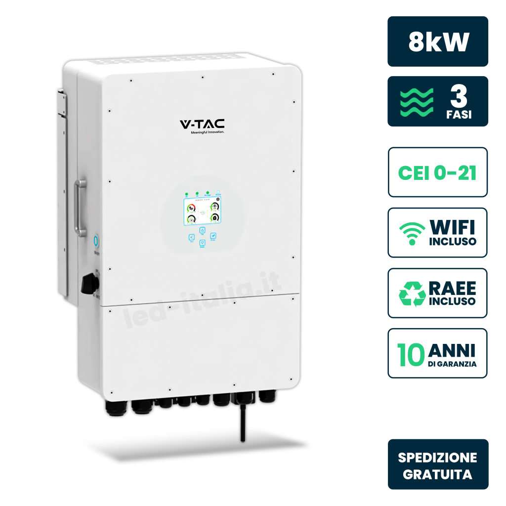 ¬[VZ23670] INVERSOR SOLAR 8KW HÍBRIDO TRIFÁSICO 380VA