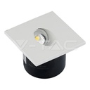 ¬[VZ2420] BALIZA DE PELDAÑO LED CUADRADA 3W LUZ OBLICUA IP20 4000K