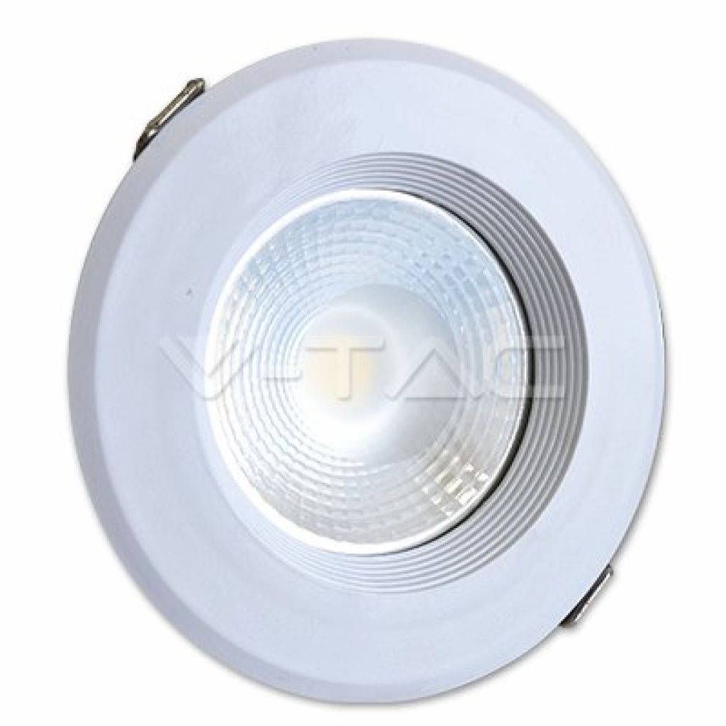 ¬[VZ2428] DOWNLIGHT LED 20W COB 10W CUERPO BLANCO 3000K