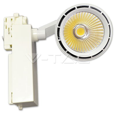 ¬[VZ2458] FOCO DE CARRIL LED 33W CUERPO BLANCO 4000K
