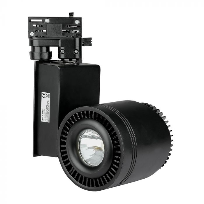 ¬[VZ2474] FOCO DE CARRIL 45W LED COB CRI>95 CUERPO NEGRO 4000K