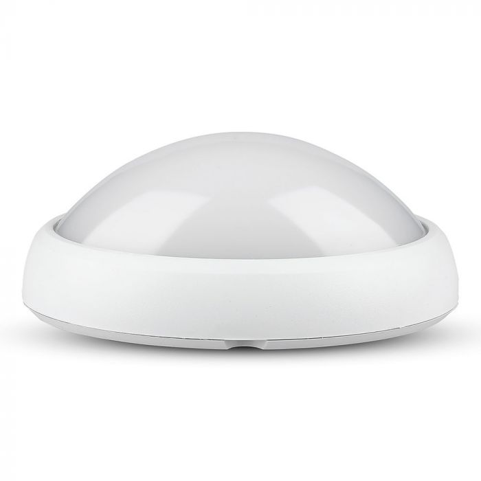 ¬[VZ2526] PLAFÓN LED 8W ÓVALO CUERPO BLANCO IP66 4000K