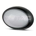 ¬[VZ2532] PLAFÓN LAMPARA LED 8W ÓVALO CUERPO NEGRO IP66 4000K
