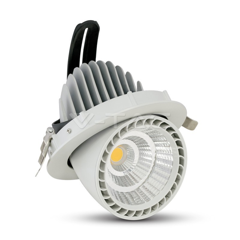 ¬[VZ2610] DOWNLIGHT LED 33W ZOOM CUERPO REDONDO BLANCO 4000K