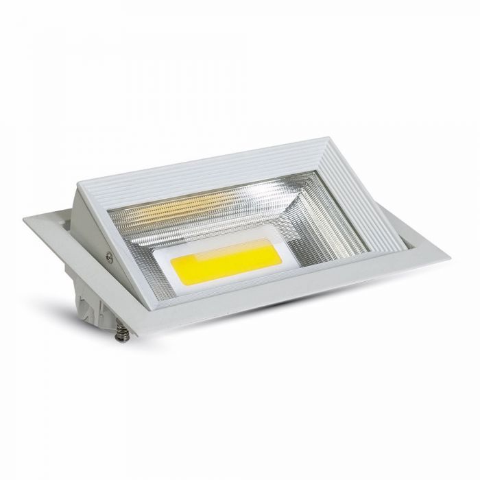 ¬[VZ2612] DOWNLIGHT LED 30W ZOOM CUERPO RECTÁNGULO 3000K