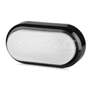 ¬[VZ2618] PLAFÓN LED 8W ÓVALO CUERPO NEGRO IP54 4000K