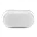 ¬[VZ2626] PLAFÓN LED 8W ÓVALO IP54 CUERPO BLANCO 6400K