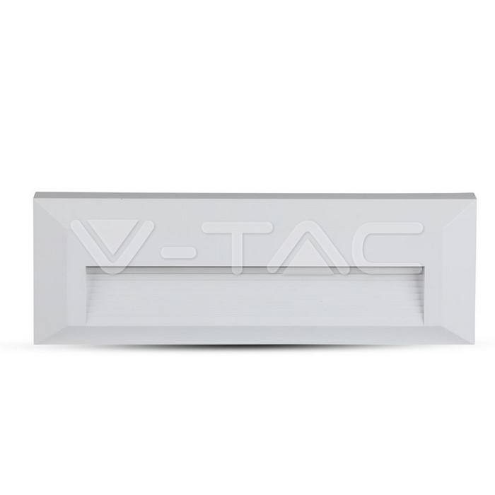 ¬[VZ2654] BALIZA LED 3W CUERPO BLANCO RECTANGULAR IP65 3000K