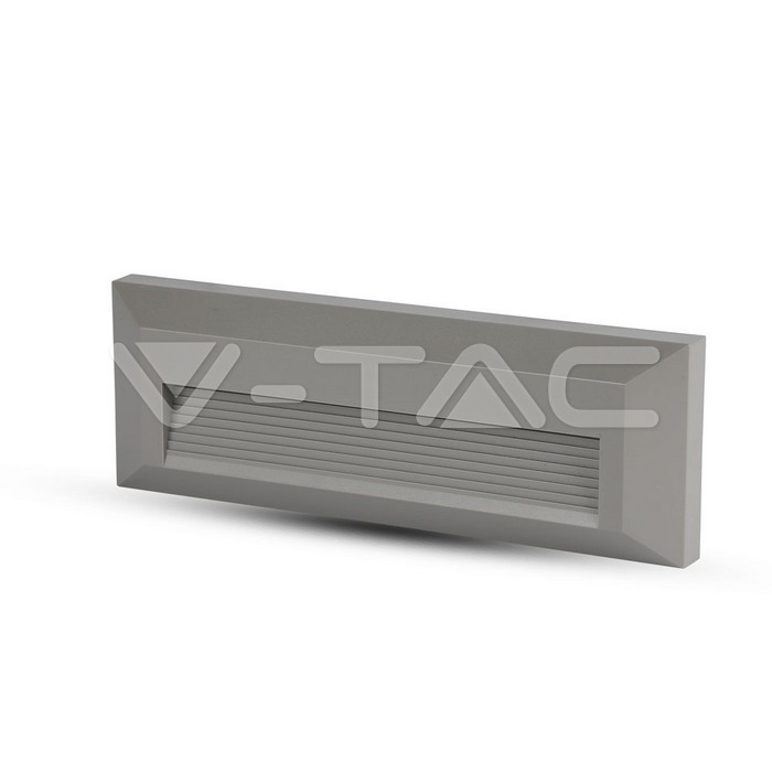 ¬[VZ2660] BALIZA LED 3W CUERPO GRIS RECTANGULAR IP65 4000K