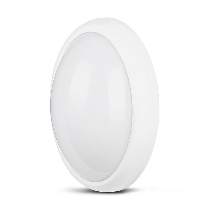 ¬[VZ2706] PLAFÓN LED 12W IP54 ÓVALO CUERPO BLANCO 6400K