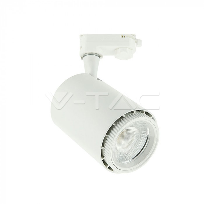 ¬[VZ2820] FOCO DE CARRIL 18W LED COB CUERPO BLANCO CCT