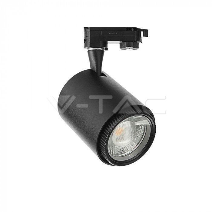 ¬[VZ2822] FOCO DE CARRIL LED 18W COB CUERPO NEGRO CCT