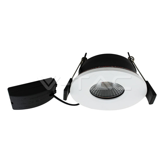 ¬[VZ2832] DOWNLIGHT LED 7W IGNÍFUGO MARCO BLANCO 3000K