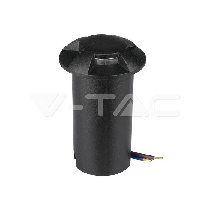 ¬[VZ2944] BALIZA LED 1W CUERPO NEGRO 4 DIRECCIONES 6500K