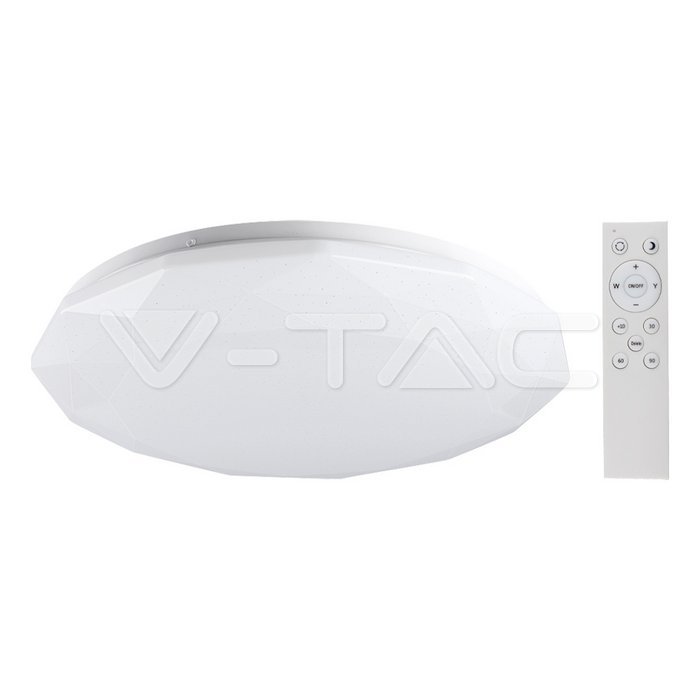 ¬[VZ29842] PLAFÓN LED 60W CON MANDO REGULABLE DIAMANTE CCT 3ЕN1