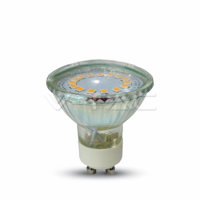 ¬[VZ3302] BOMBILLA LED 5W GU10 CRISTAL CON LENTE 3000K