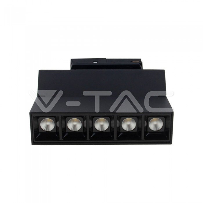 ¬[VZ40004] FOCO DE CARRIL LINEAL LED 12W CHIP SAMSUNG NEGRO 5700K