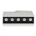 ¬[VZ40006] FOCO DE CARRIL LINEAL LED 12W CHIP SAMSUNG CUERPO BLANCO 2700K