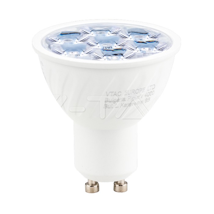 ¬[VZ40052] BOMBILLA LED V-TAC GU10 PAR16 6W SMD 500LM 3000K