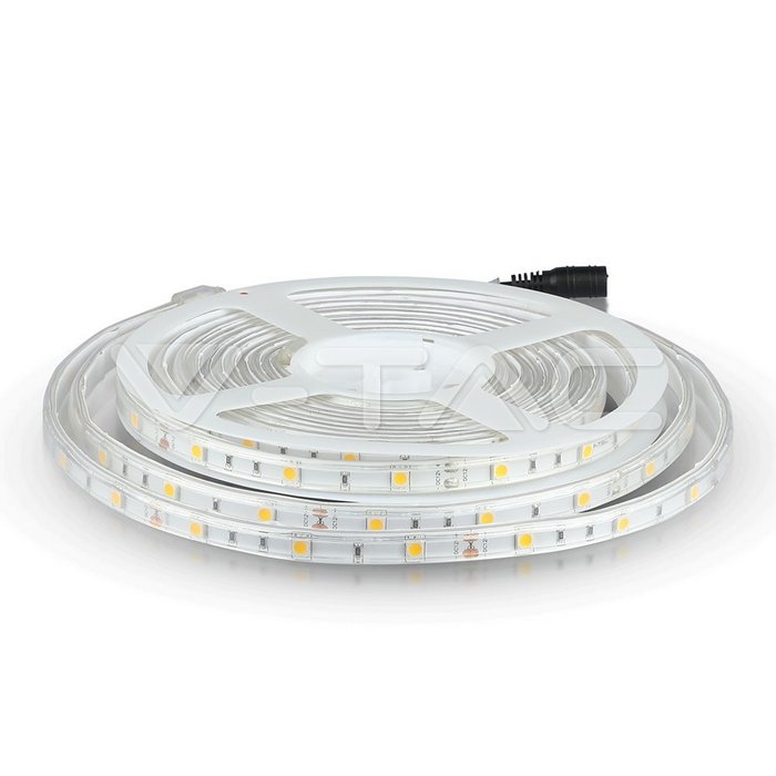¬[VZ4236] TIRA LED 12V 4,8W/M SMD5050 30LEDS/M SILICONA 5M/ROLLO IP65 RGB
