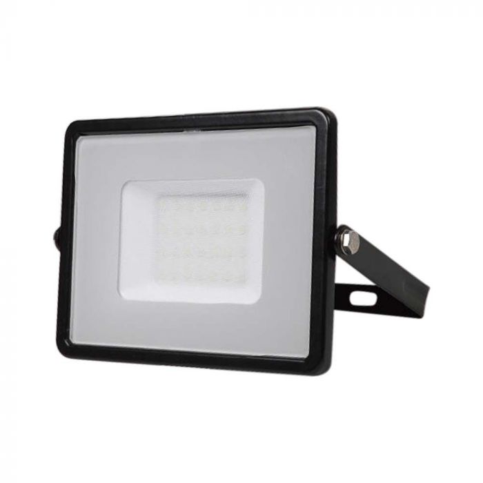 ¬[VZ4240026] PROYECTOR LED 30W SMD CHIP SAMSUNG&CABLE 1M CUERPO NEGRO CRISTAL GRIS 4000K