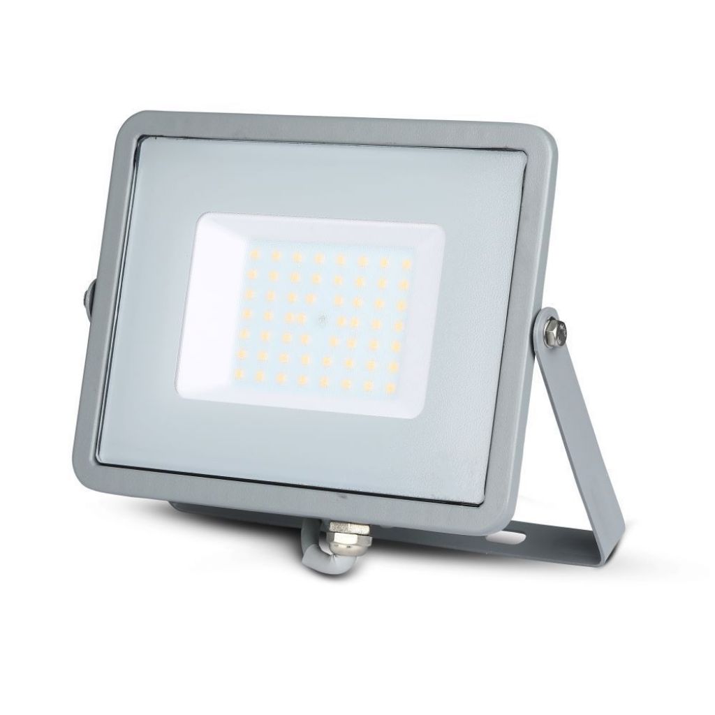 ¬[VZ42928] PROYECTOR LED V-TAC 50W CHIP SAMSUNG SMD 4000LM 100° COLOR GRIS IP65 4000K