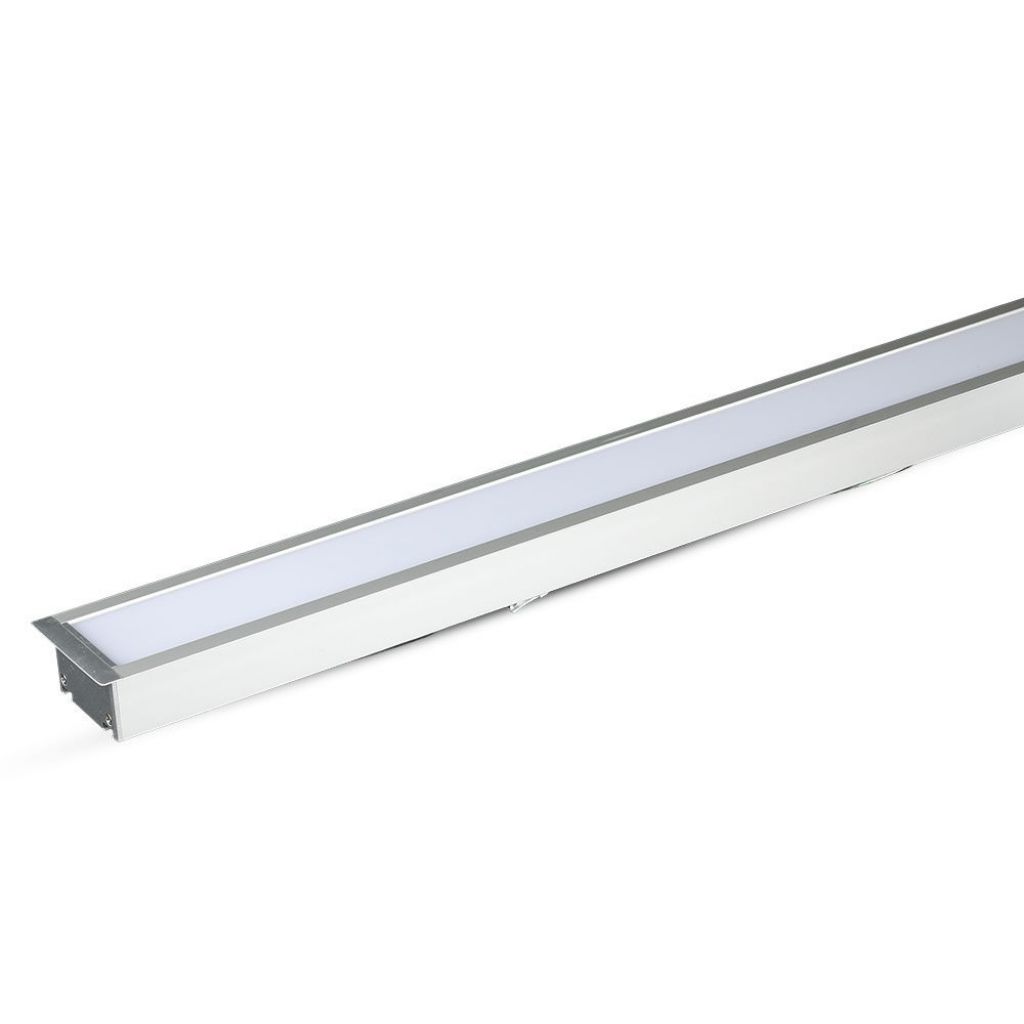 ¬[VZ43206] LINEAL EMPOTRABLE LED 40W CHIP SAMSUNG CUERPO PLATA 6000K