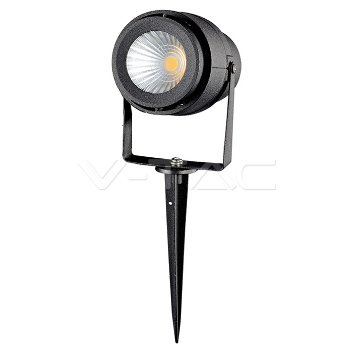¬[VZ435092] PIQUETA DE JARDÍN LED SERIE 'MODERN' 12W 30° IP65 CUERPO NEGRO LUZ VERDE