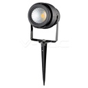 ¬[VZ435092] PIQUETA DE JARDÍN LED SERIE 'MODERN' 12W 30° IP65 CUERPO NEGRO LUZ VERDE