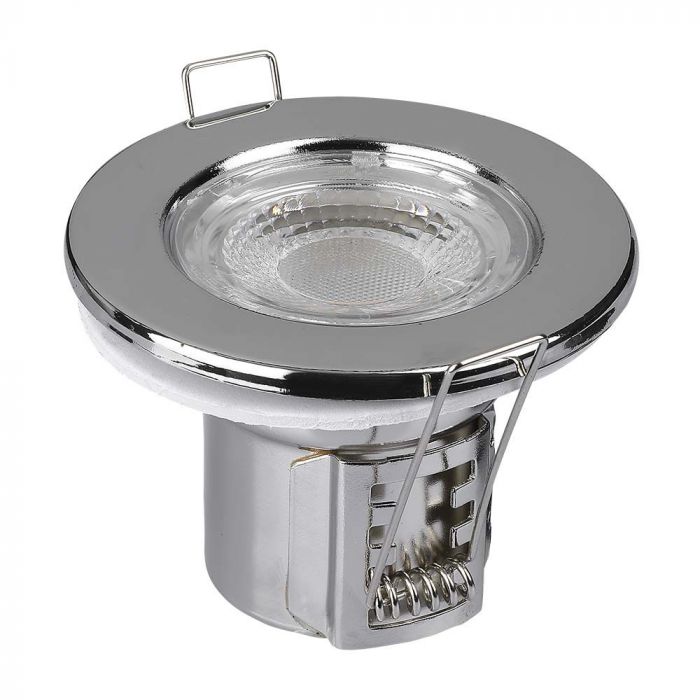 ¬[VZ436350] DOWNLIGHT LED 5W IGNÍFUGO MONTAJE CHIP SAMSUNG CROMADO 3000K